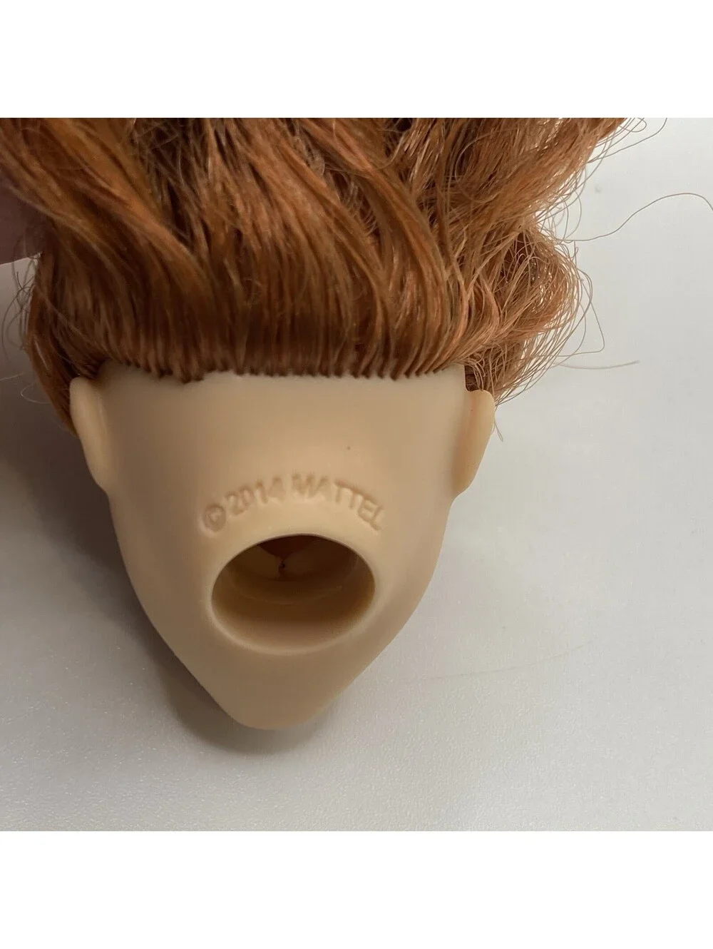 Barbie Head Only- Red Curly Hair  Brown Eyes For OOAK B19
